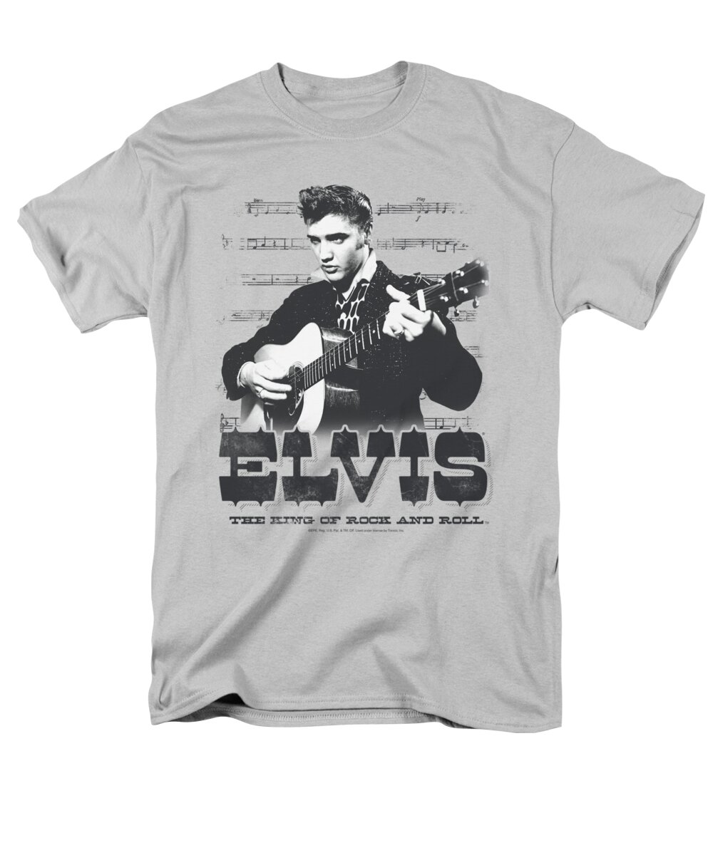 Elvis Men's T-Shirt (Regular Fit) featuring the digital art Elvis - The King Of by Brand A