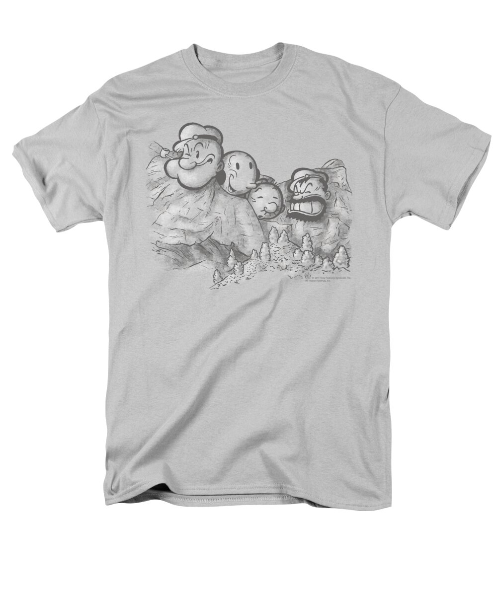 Popeye Men's T-Shirt (Regular Fit) featuring the digital art Popeye - Pop Rushmore by Brand A