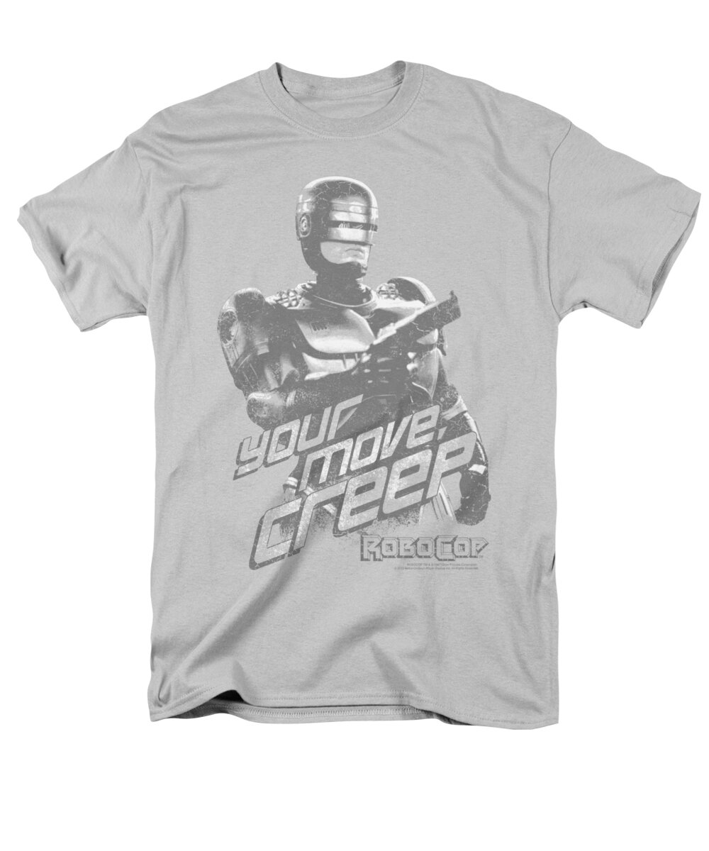  Men's T-Shirt (Regular Fit) featuring the digital art Robocop - Your Move Creep by Brand A