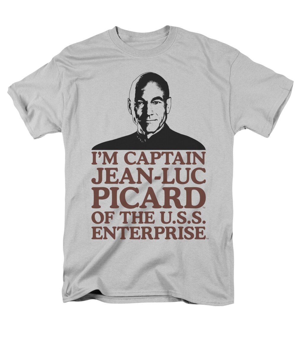 Star Trek Men's T-Shirt (Regular Fit) featuring the digital art Star Trek - I'm Captain by Brand A