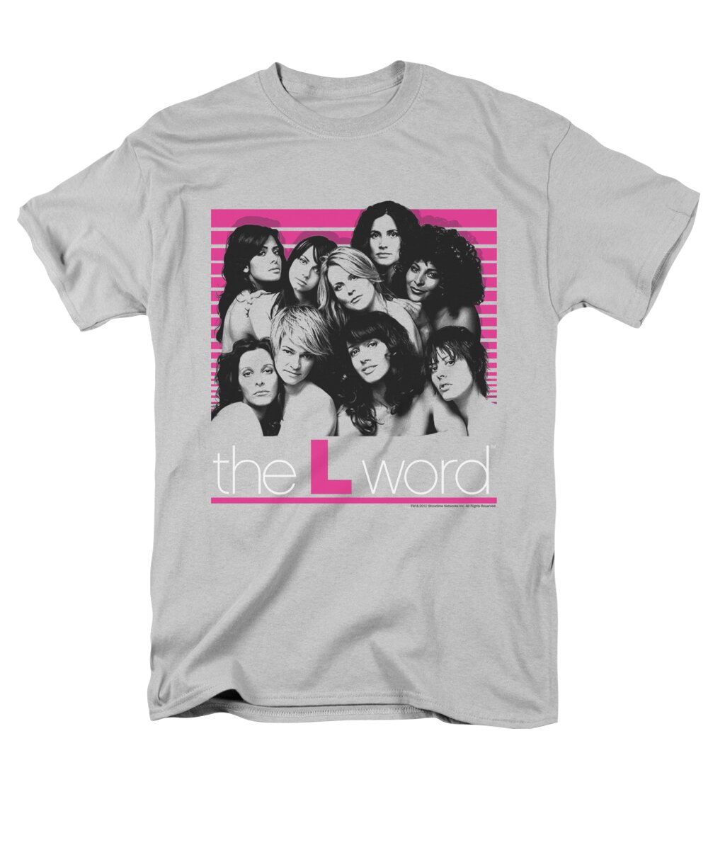 The L Word Men's T-Shirt (Regular Fit) featuring the digital art The L Word - Cast by Brand A