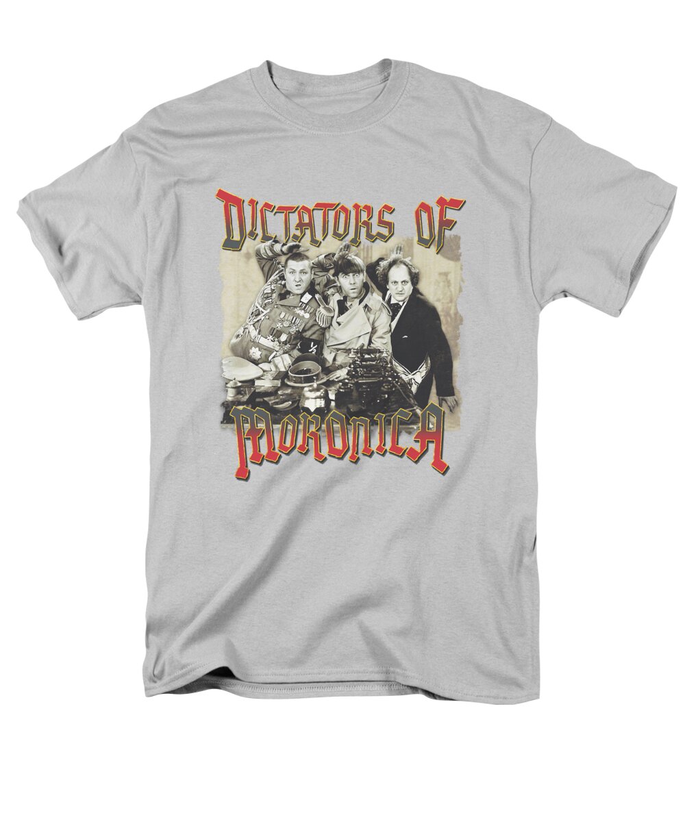 The Three Stooges Men's T-Shirt (Regular Fit) featuring the digital art Three Stooges - Moronica by Brand A