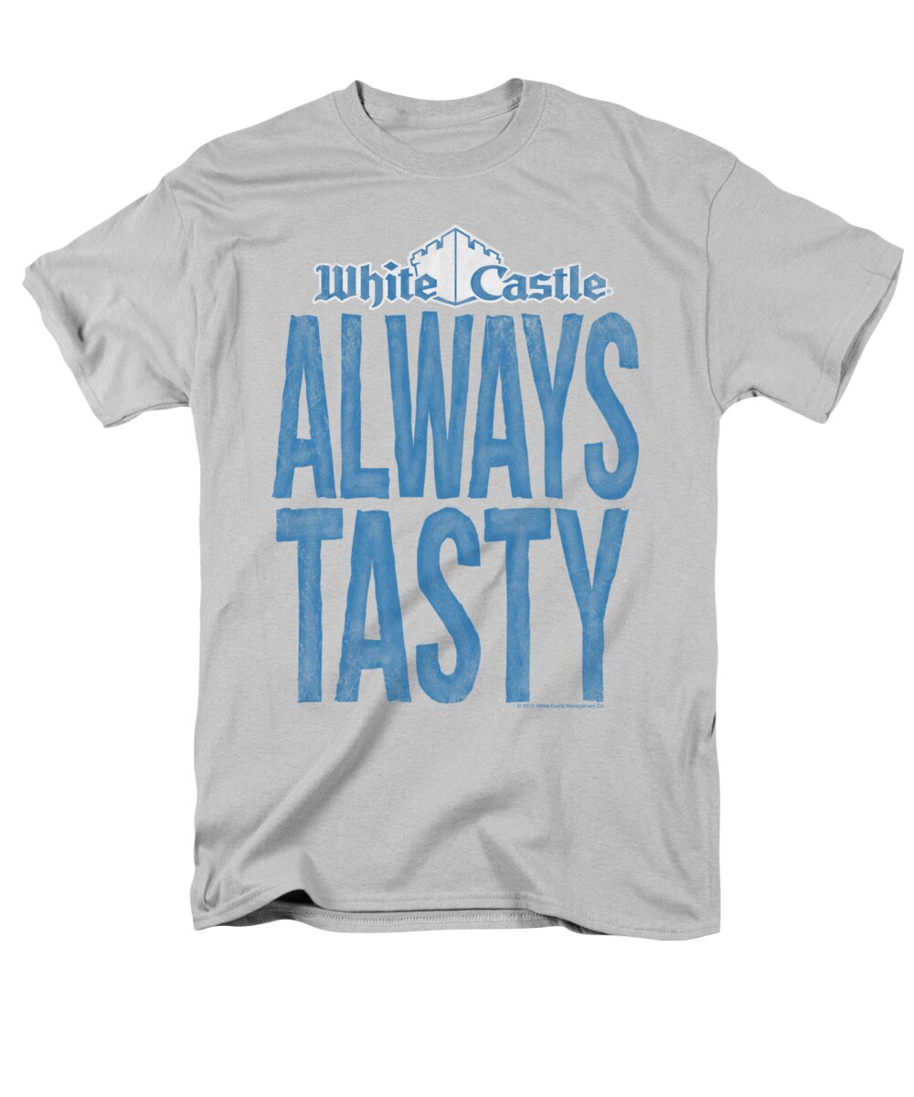White Castle Men's T-Shirt (Regular Fit) featuring the digital art White Castle - Always Tasty by Brand A