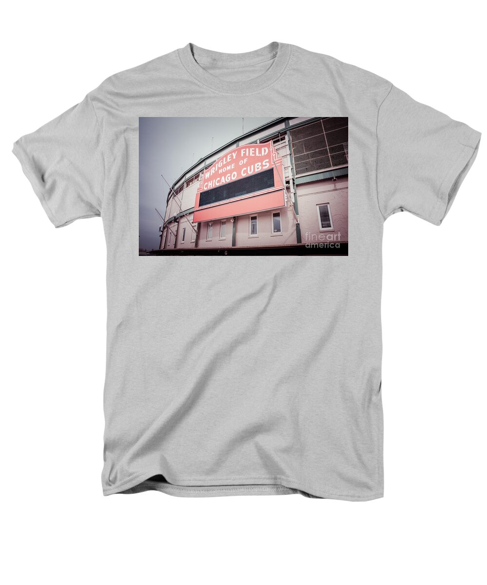 Wrigley Field Scoreboard Sign T-Shirt by Paul Velgos - Pixels Merch