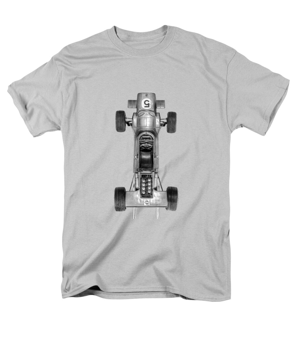 Art Men's T-Shirt (Regular Fit) featuring the photograph Schuco Matra Ford Top BW by YoPedro