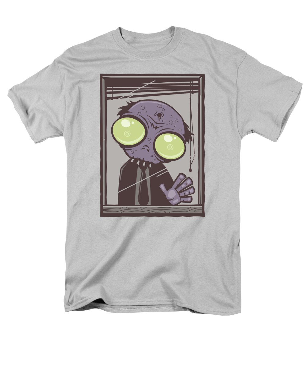 Rot Men's T-Shirt (Regular Fit) featuring the digital art Office Zombie by John Schwegel