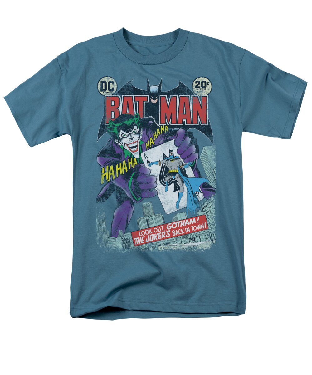 Batman Men's T-Shirt (Regular Fit) featuring the digital art Batman - #251 Distressed by Brand A