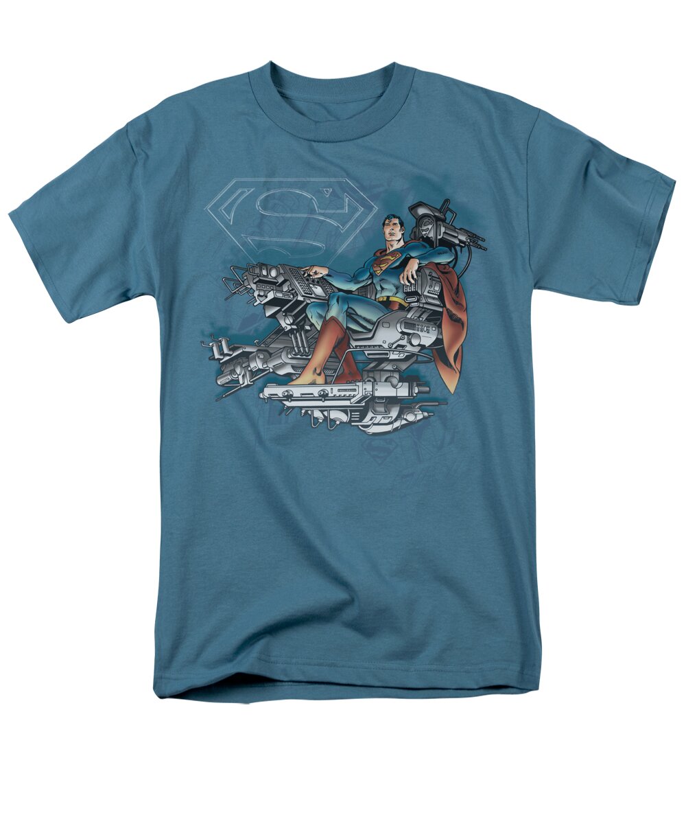 Dc Comics Men's T-Shirt (Regular Fit) featuring the digital art Dc - Super Mind by Brand A