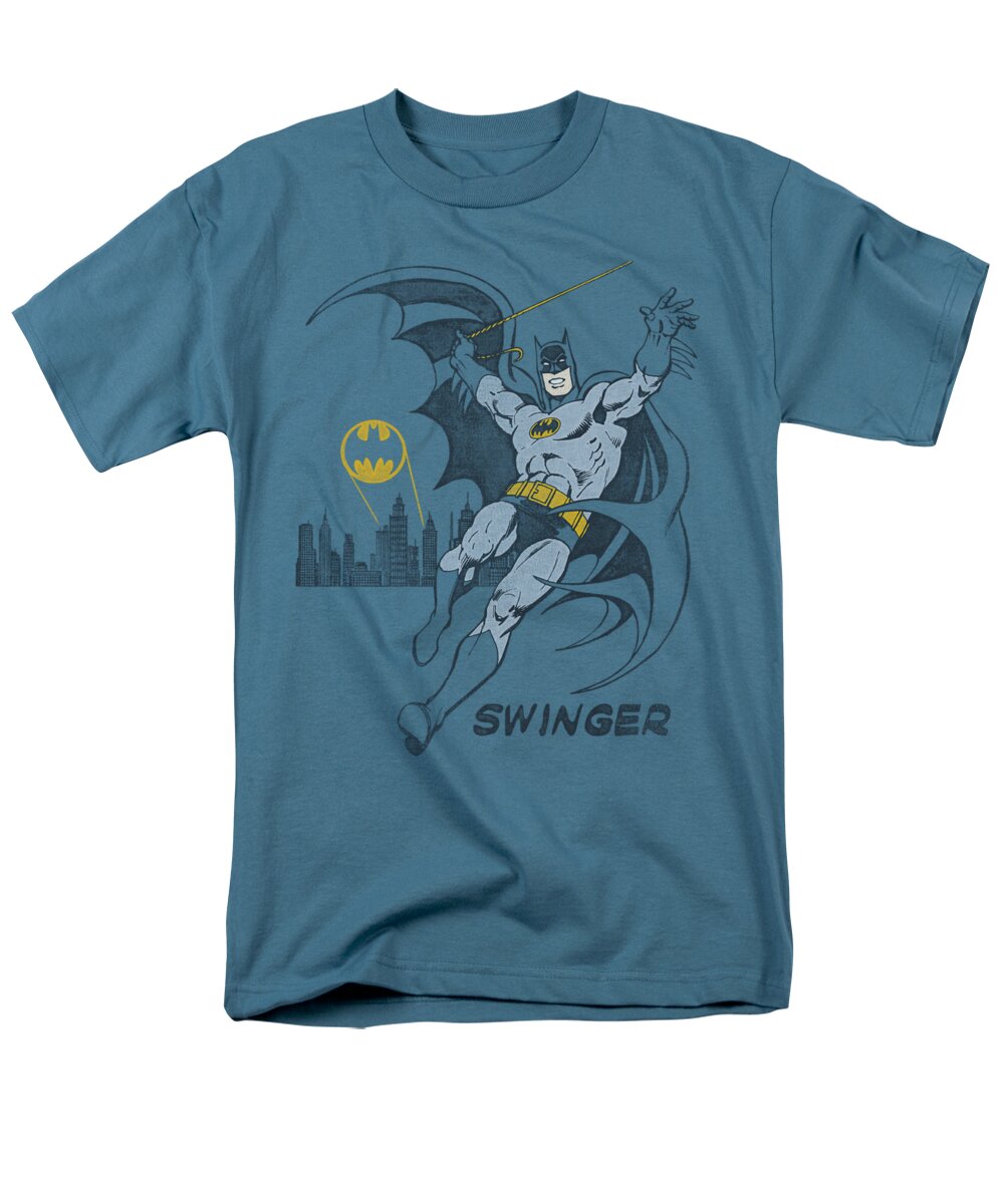 Dc Comics Men's T-Shirt (Regular Fit) featuring the digital art Dc - Swinging by Brand A