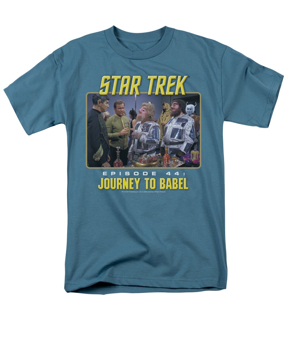 Star Trek Men's T-Shirt (Regular Fit) featuring the digital art St Original - Journey To Babel by Brand A