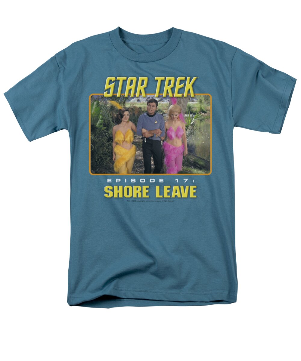 Star Trek Men's T-Shirt (Regular Fit) featuring the digital art St Original - Shore Leave by Brand A