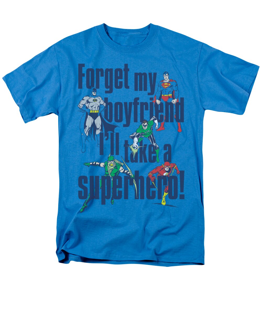 Dc Comics Men's T-Shirt (Regular Fit) featuring the digital art Dc - Forget My Boyfriend by Brand A