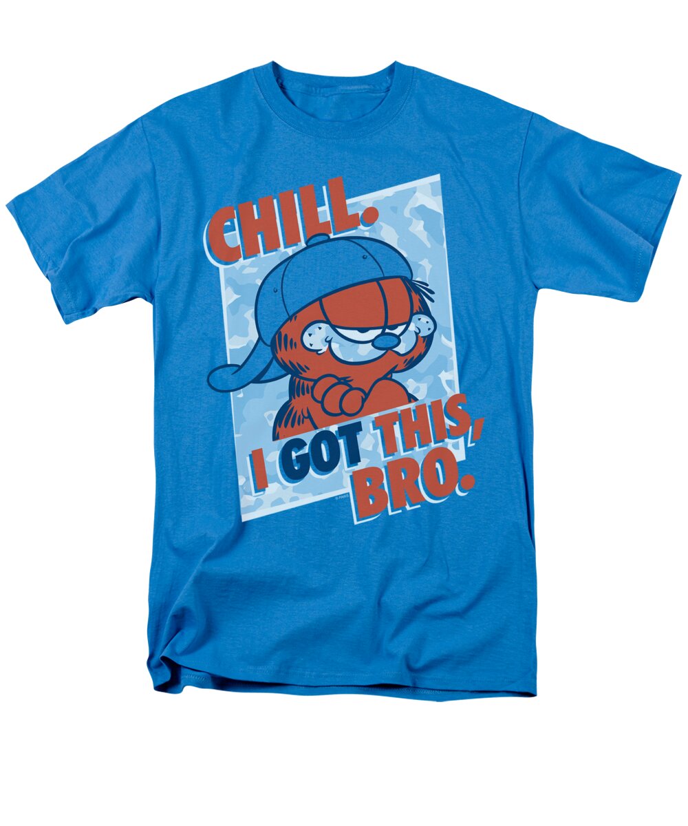 Garfield Men's T-Shirt (Regular Fit) featuring the digital art Garfield - I Got This Bro by Brand A