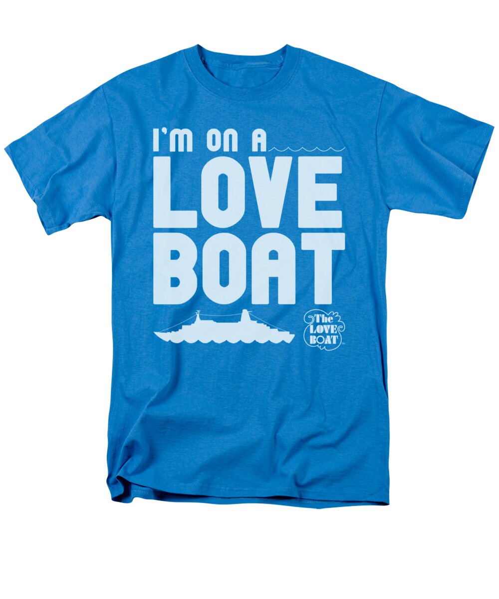 The Love Boat Men's T-Shirt (Regular Fit) featuring the digital art Love Boat - I'm On A by Brand A