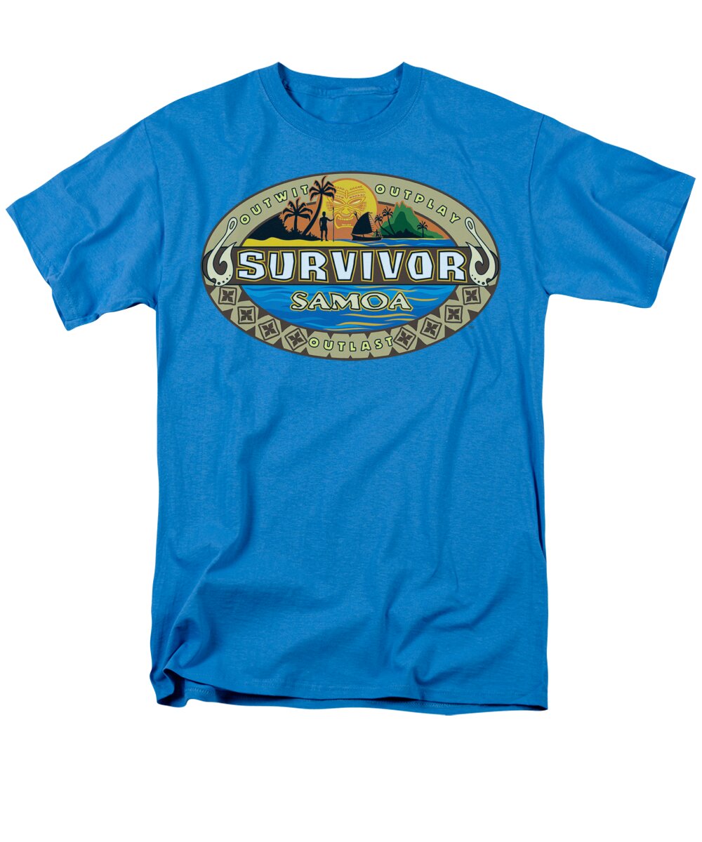 Survivor Men's T-Shirt (Regular Fit) featuring the digital art Survivor - Samoa Logo by Brand A