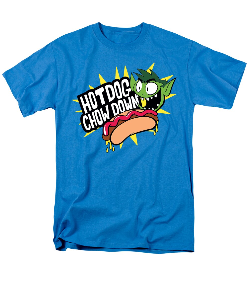  Men's T-Shirt (Regular Fit) featuring the digital art Teen Titans Go - Chowdown by Brand A
