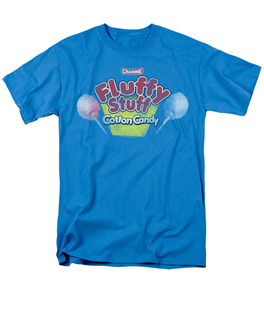 Tootsie Roll Men's T-Shirt (Regular Fit) featuring the digital art Tootsie Roll - Fluffy Stuff Logo by Brand A