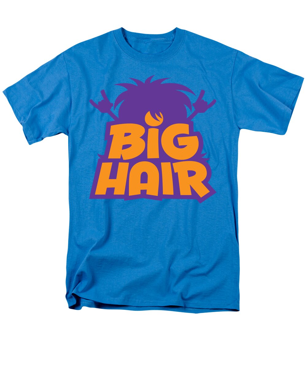 Metal Men's T-Shirt (Regular Fit) featuring the digital art Big Hair Band Logo by John Schwegel