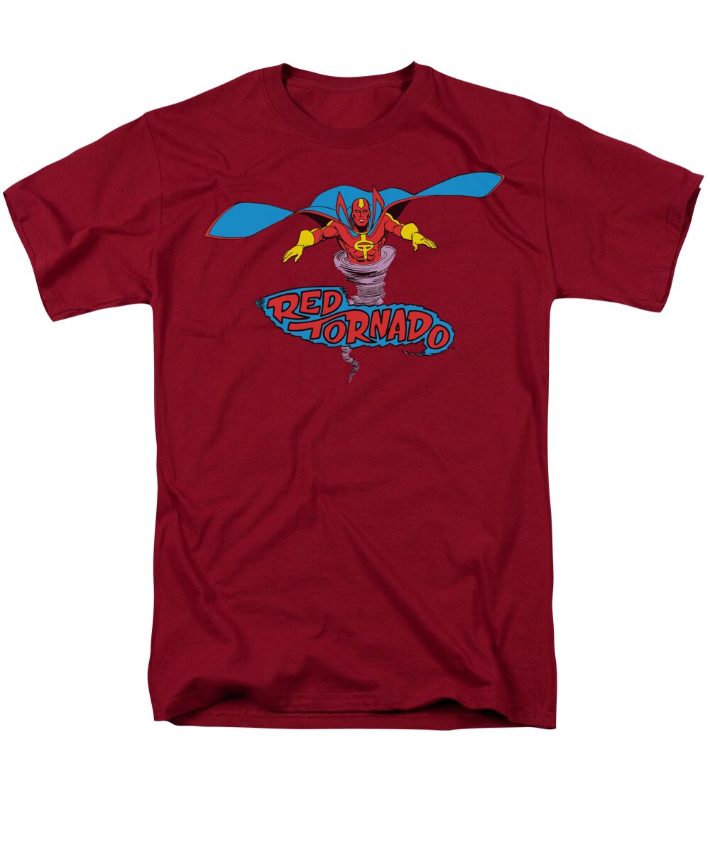 Dc Comics Men's T-Shirt (Regular Fit) featuring the digital art Dc - Red Tornado by Brand A