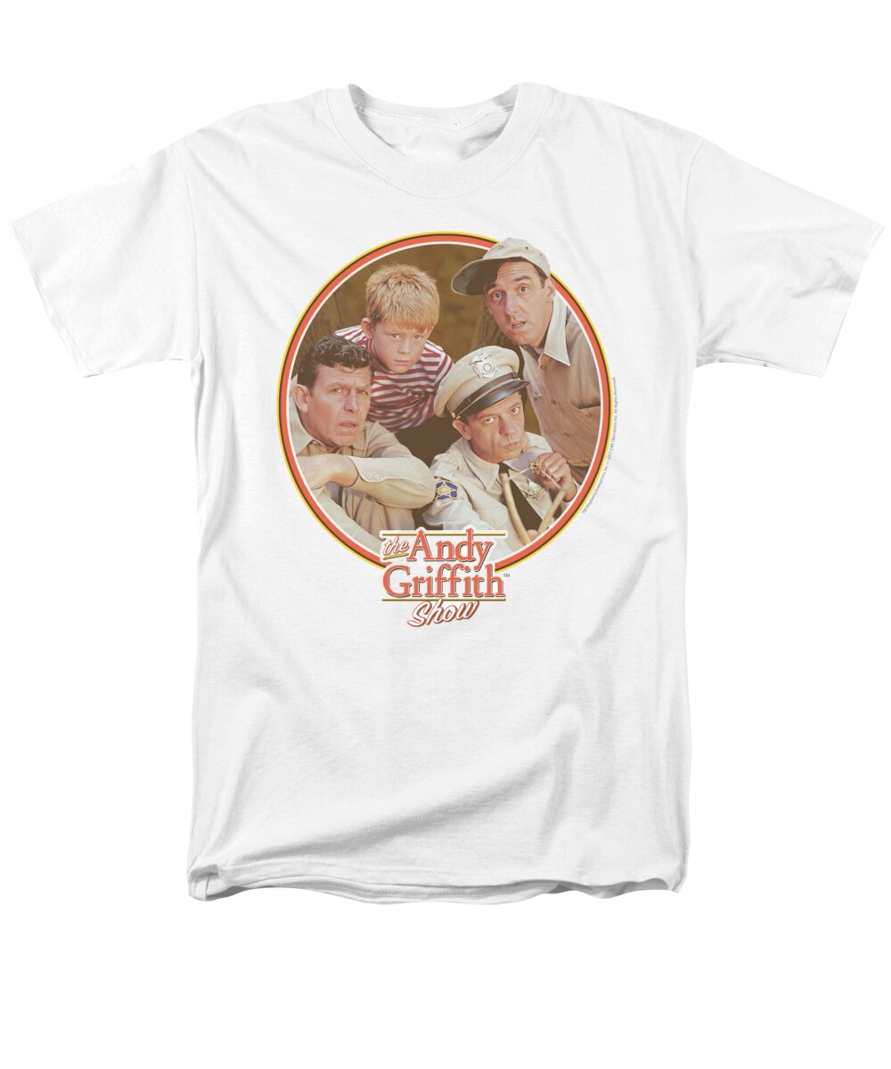 Andy Griffith Men's T-Shirt (Regular Fit) featuring the digital art Andy Griffith - Boys Club by Brand A