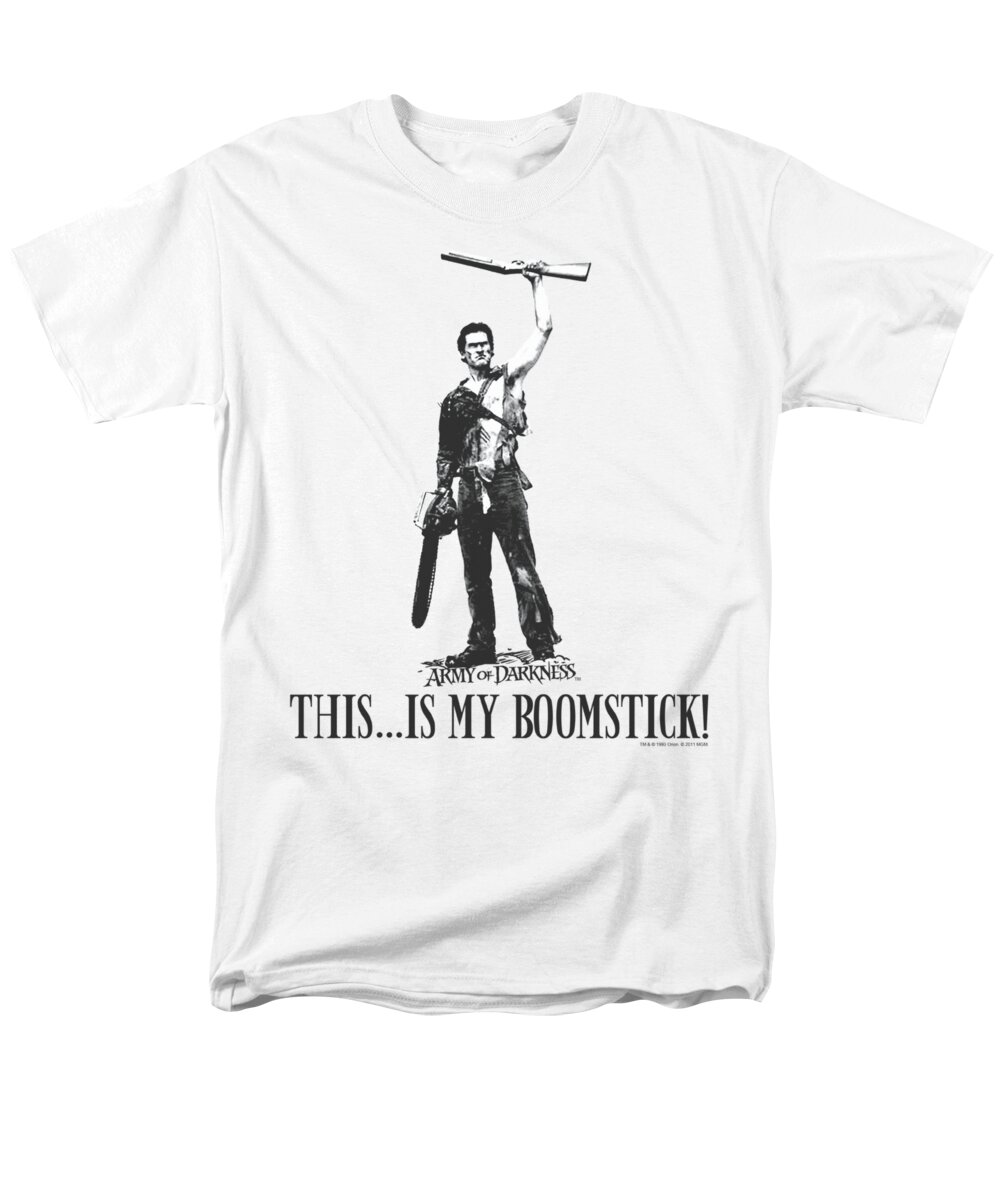  Men's T-Shirt (Regular Fit) featuring the digital art Army Of Darkness - Boomstick! by Brand A