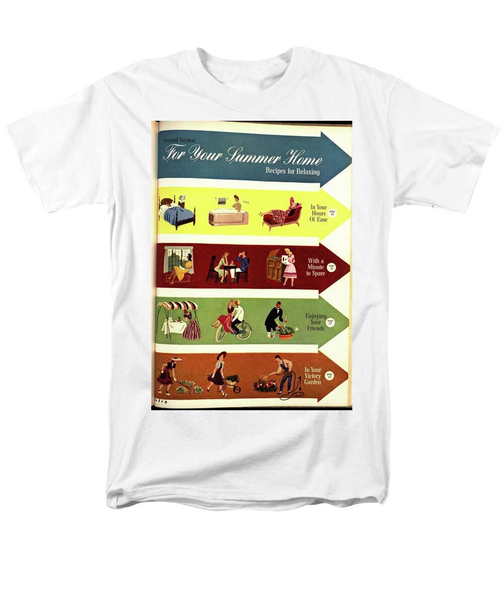 Illustration Men's T-Shirt (Regular Fit) featuring the photograph Arrows And Illustrations by William Bolin