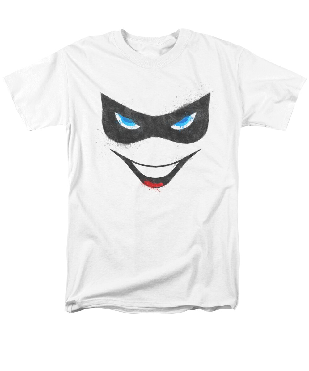Batman Men's T-Shirt (Regular Fit) featuring the digital art Batman - Harley Face by Brand A