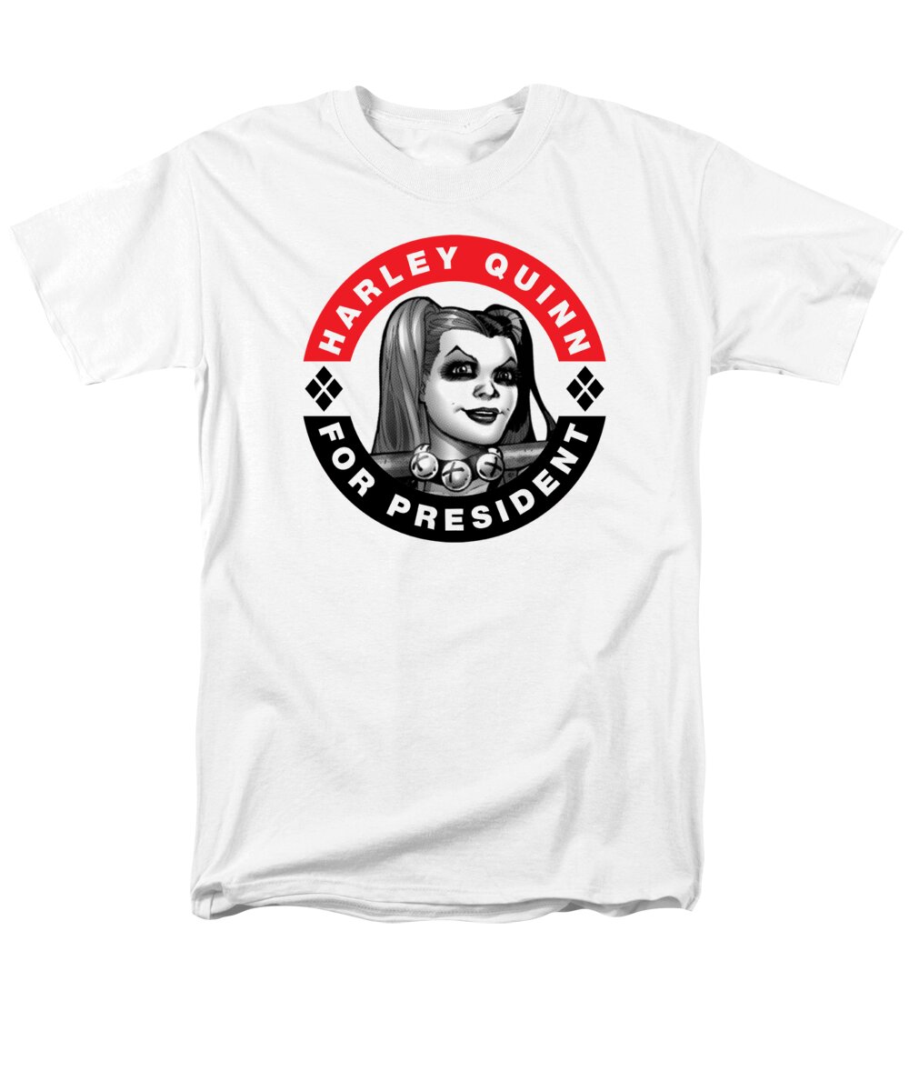  Men's T-Shirt (Regular Fit) featuring the digital art Batman - Harley President Circle by Brand A
