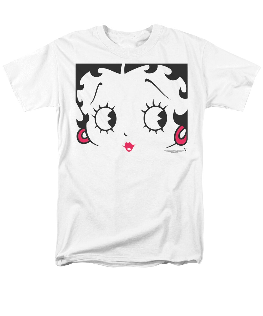 Betty Boop Men's T-Shirt (Regular Fit) featuring the digital art Boop - Close Up by Brand A