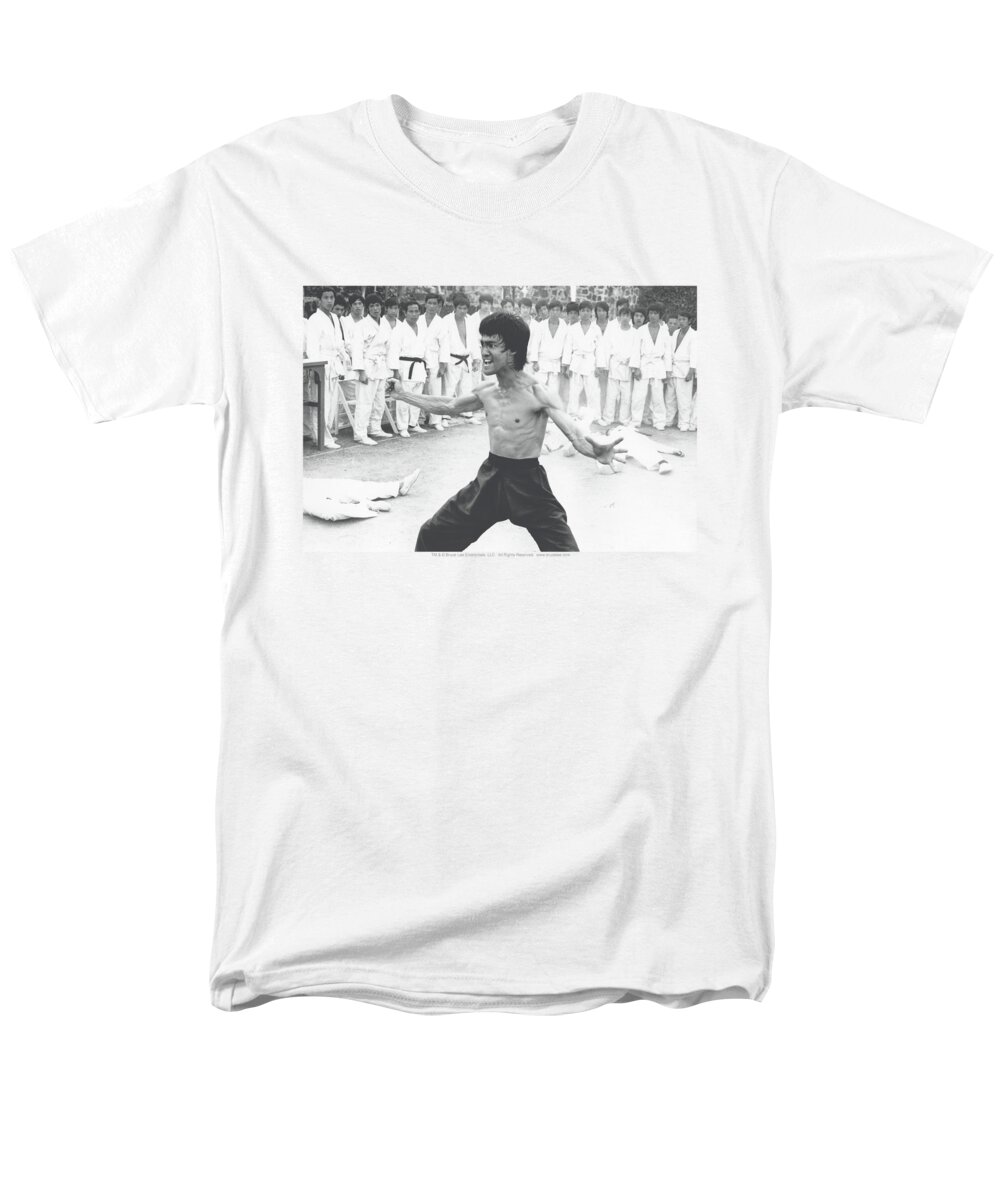 Bruce Lee Men's T-Shirt (Regular Fit) featuring the digital art Bruce Lee - Triumphant by Brand A