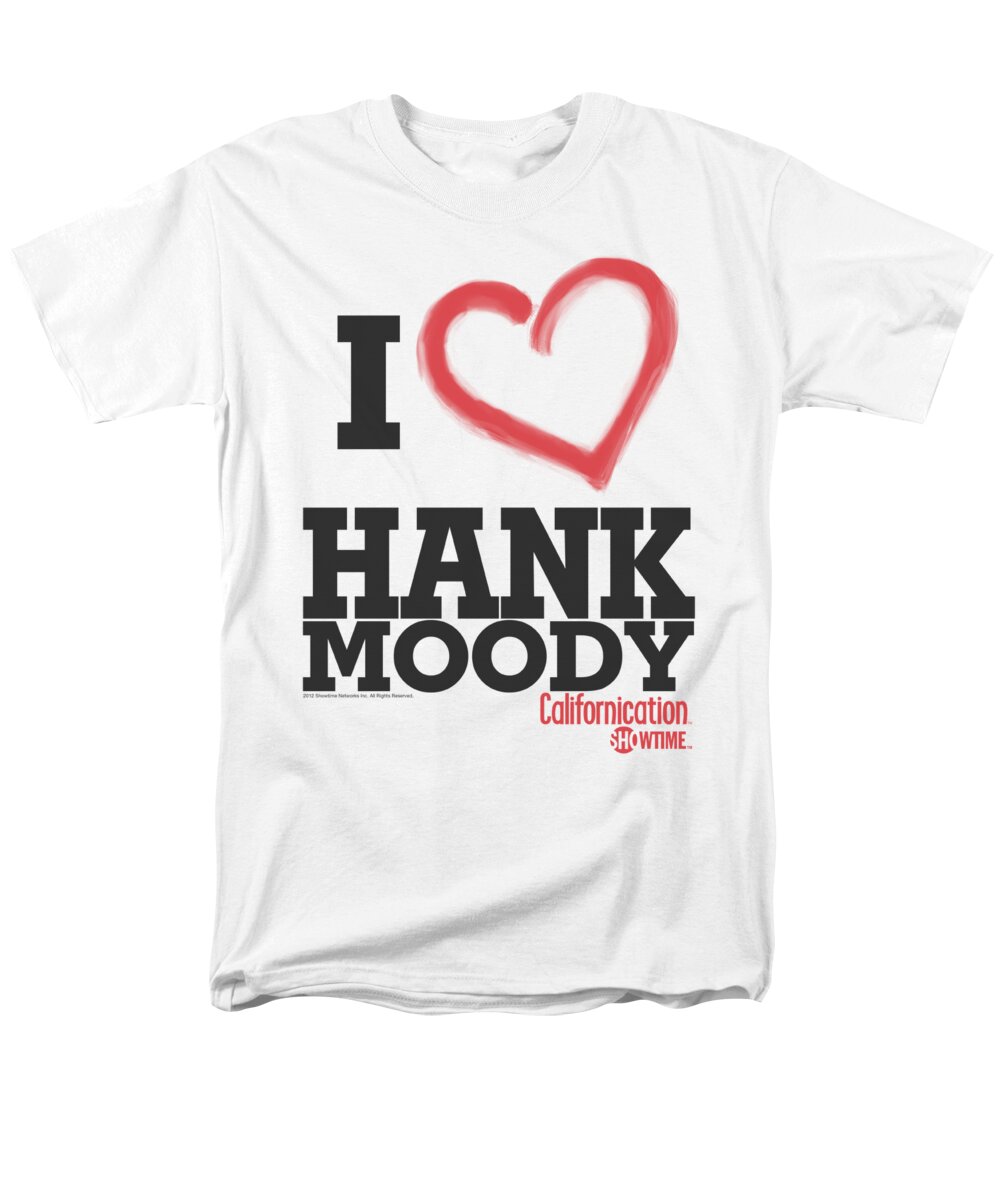 Californication Men's T-Shirt (Regular Fit) featuring the digital art Californication - I Heart Hank Moody by Brand A