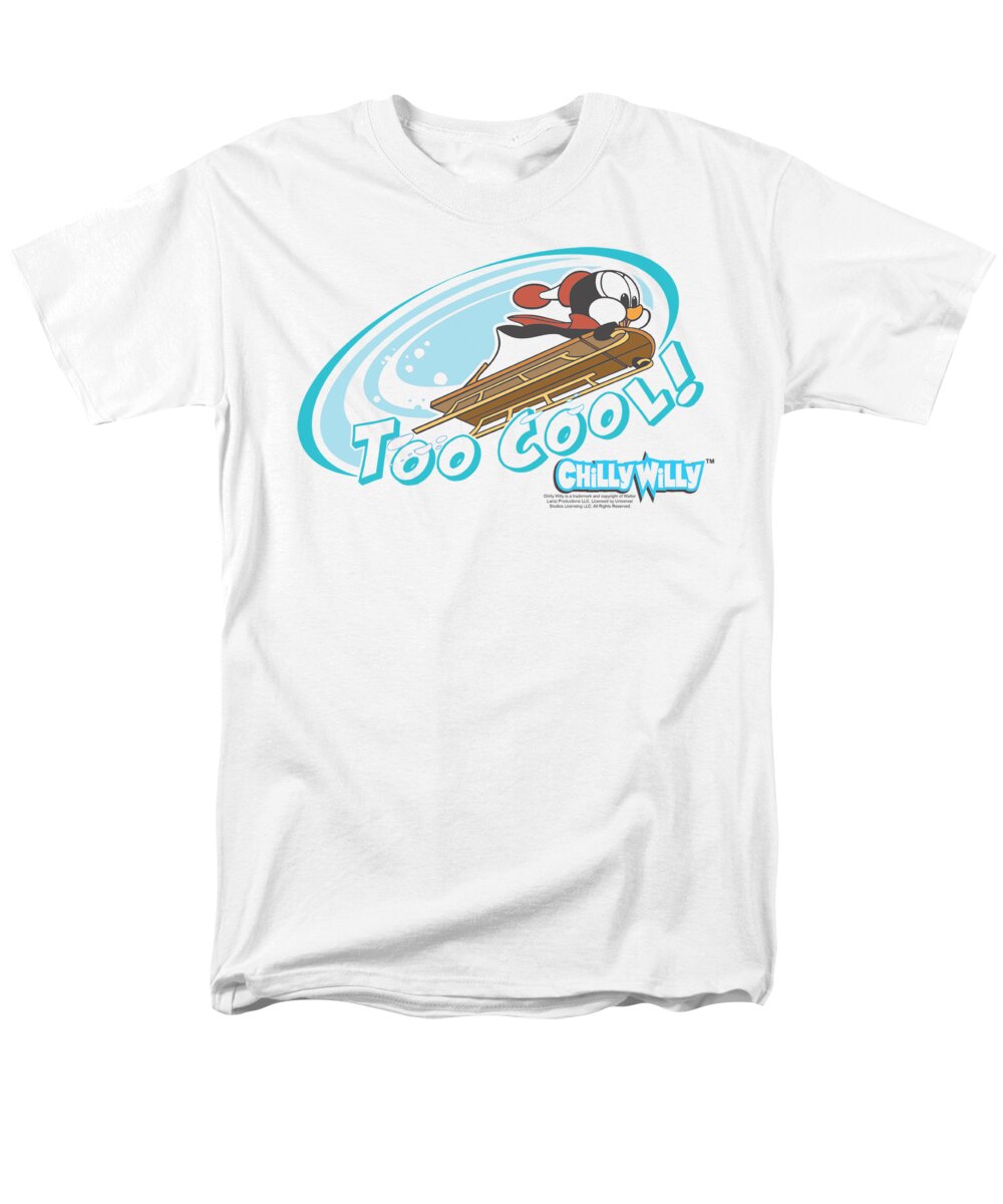  Men's T-Shirt (Regular Fit) featuring the digital art Chilly Willy - Too Cool by Brand A