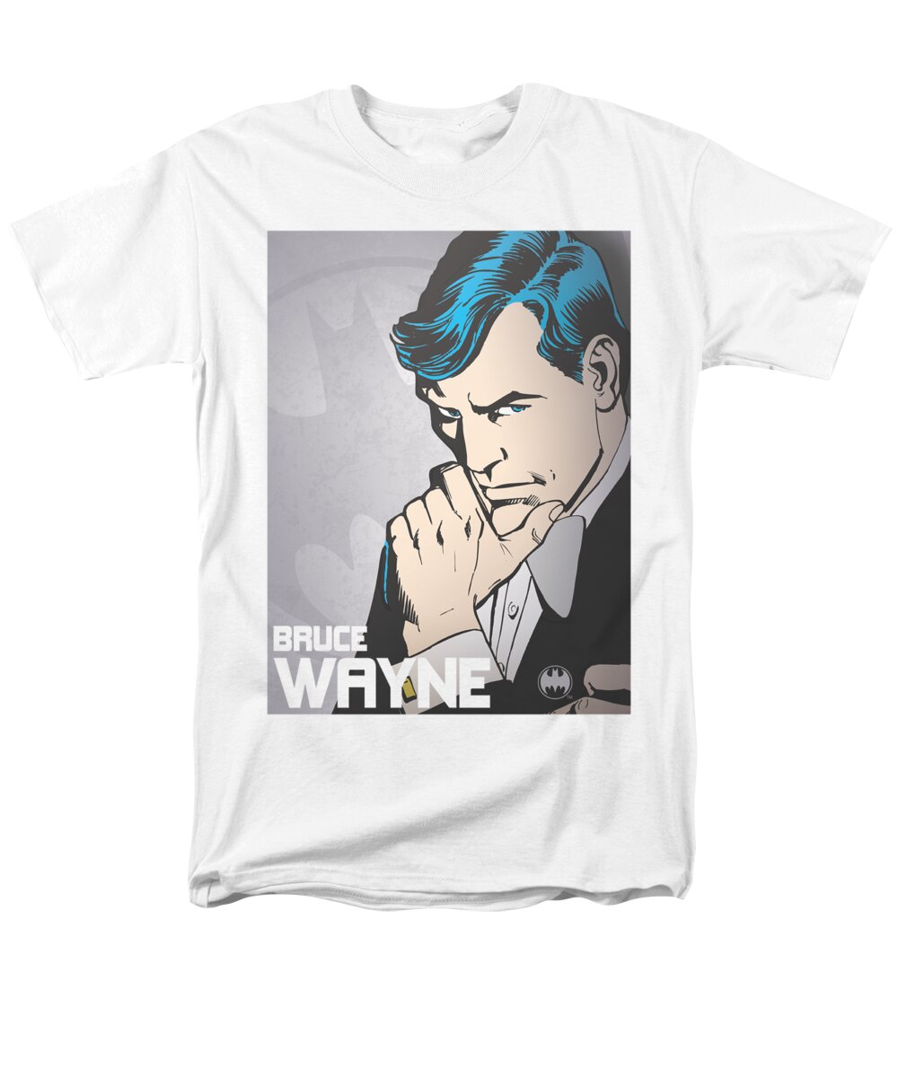  Men's T-Shirt (Regular Fit) featuring the digital art Dc - Bruce Wayne by Brand A