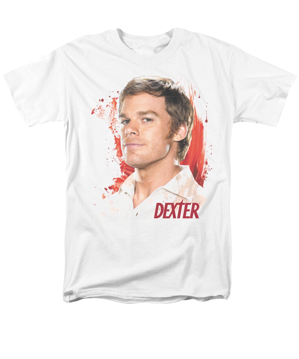 Dexter Men's T-Shirt (Regular Fit) featuring the digital art Dexter - Blood Splatter by Brand A