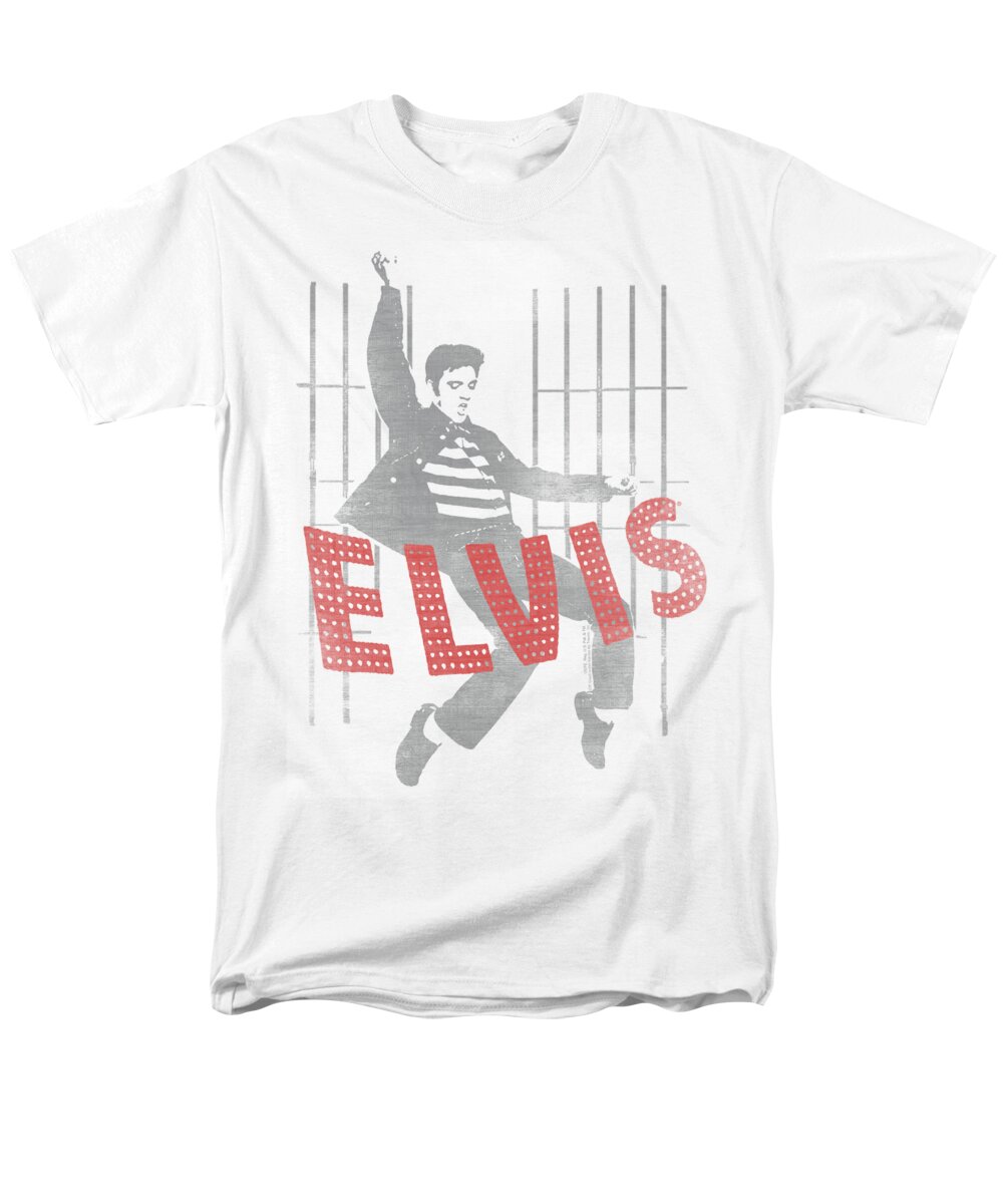 Elvis Men's T-Shirt (Regular Fit) featuring the digital art Elvis - Iconic Pose by Brand A