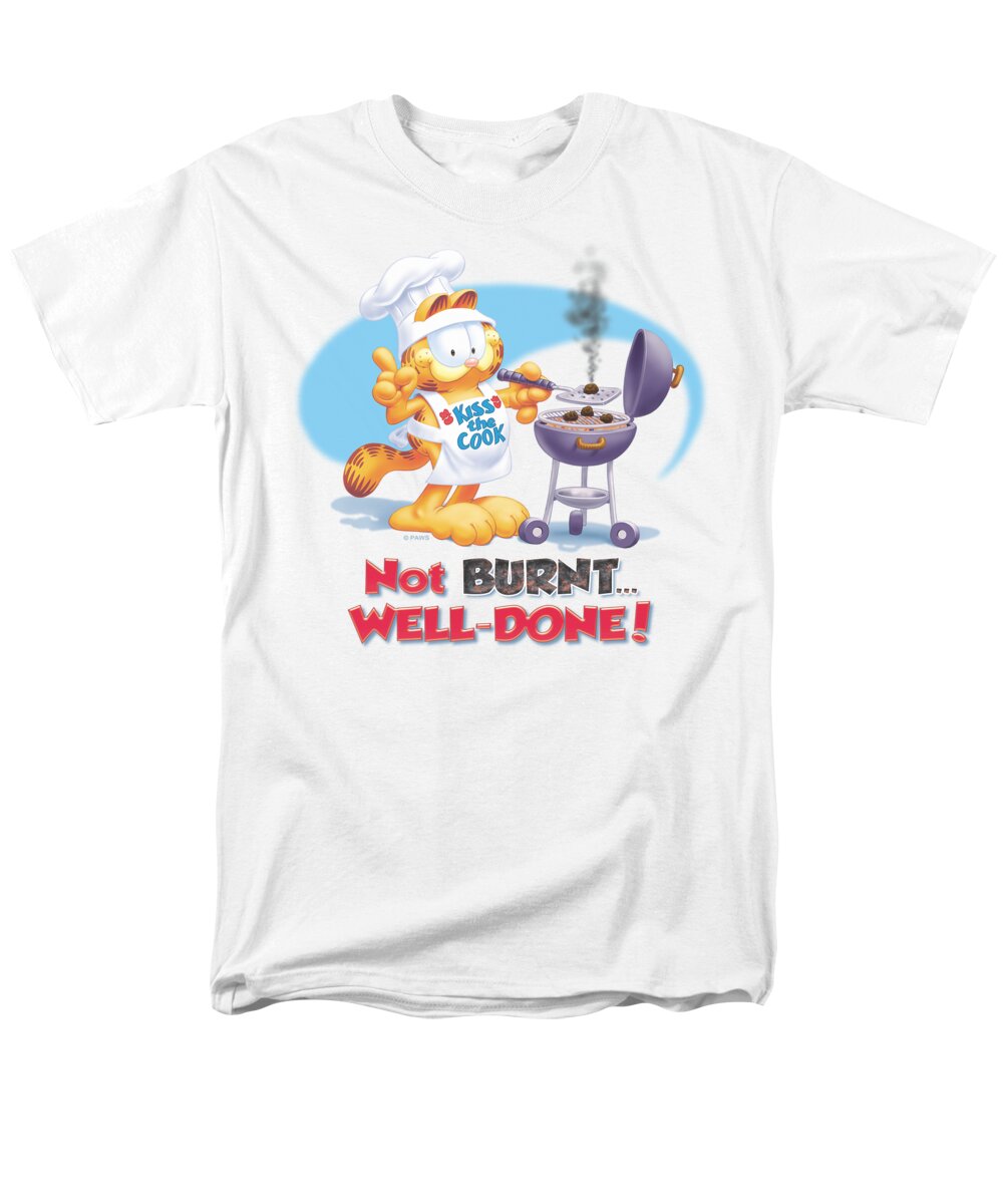 Garfield Men's T-Shirt (Regular Fit) featuring the digital art Garfield - Well Done by Brand A