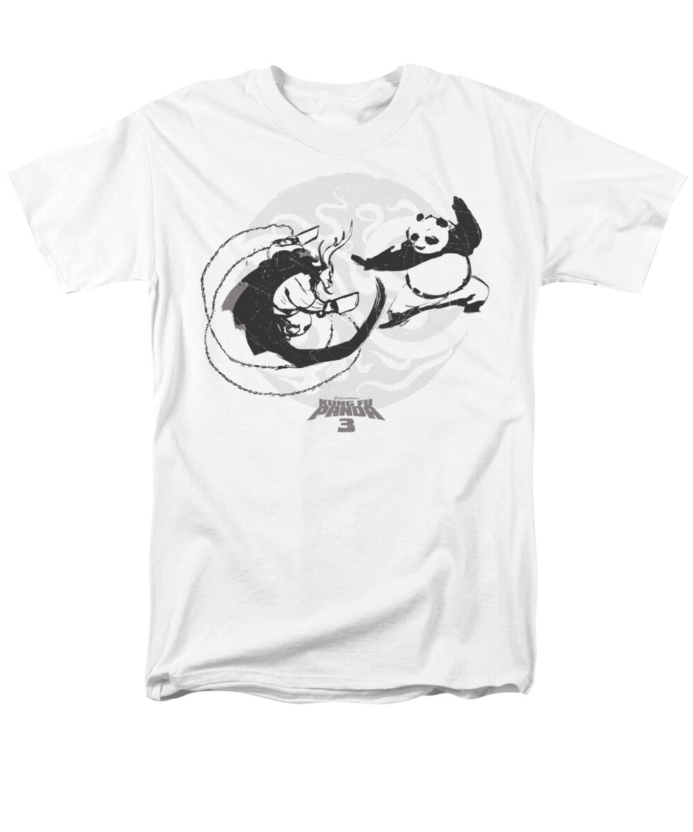  Men's T-Shirt (Regular Fit) featuring the digital art Kung Fu Panda - Face Off by Brand A