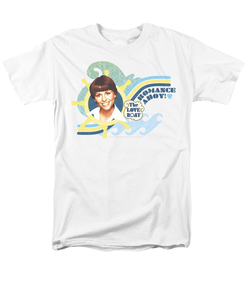 The Love Boat Men's T-Shirt (Regular Fit) featuring the digital art Love Boat - Romance Ahoy by Brand A