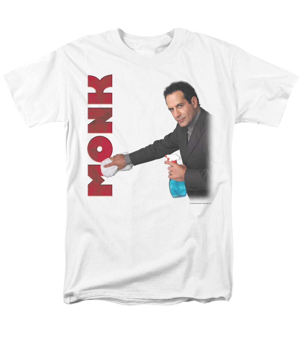  Men's T-Shirt (Regular Fit) featuring the digital art Monk - Clean Up by Brand A