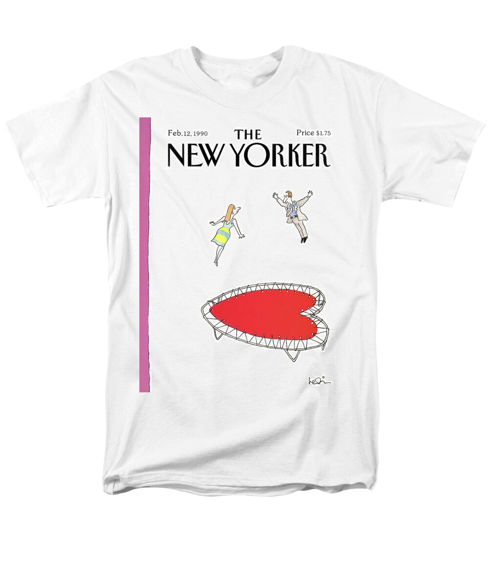 Holidays Men's T-Shirt (Regular Fit) featuring the painting New Yorker February 12th, 1990 by Arnie Levin