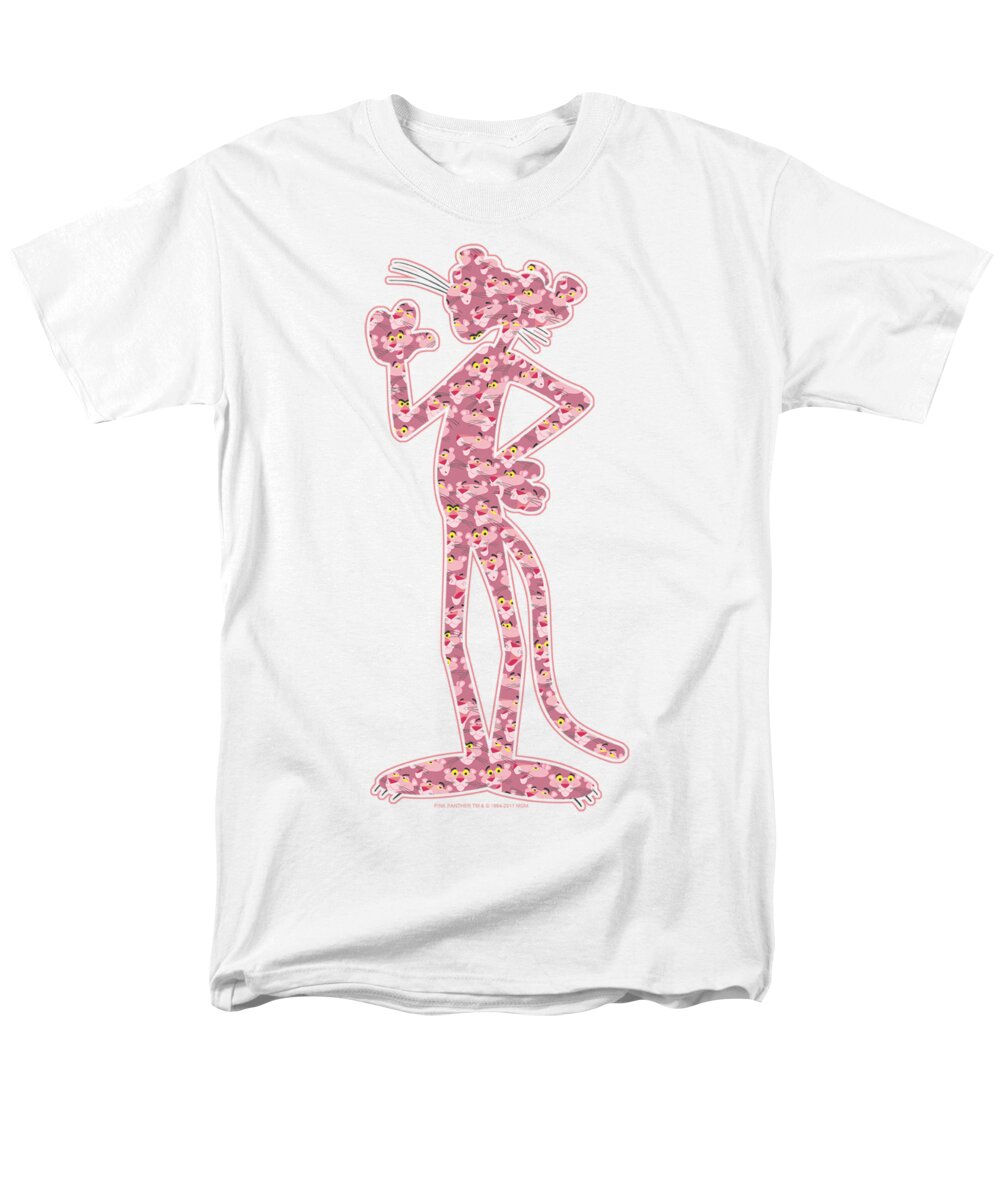  Men's T-Shirt (Regular Fit) featuring the digital art Pink Panther - Heads by Brand A