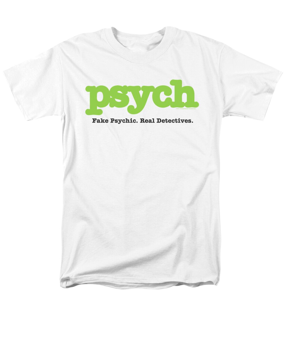 Psych Men's T-Shirt (Regular Fit) featuring the digital art Psych - Title by Brand A