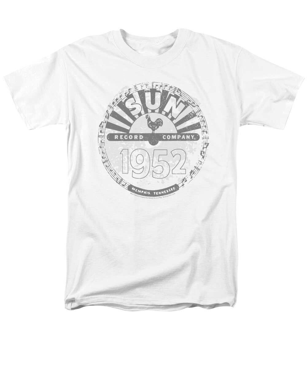  Men's T-Shirt (Regular Fit) featuring the digital art Sun Records - Crusty Logo by Brand A