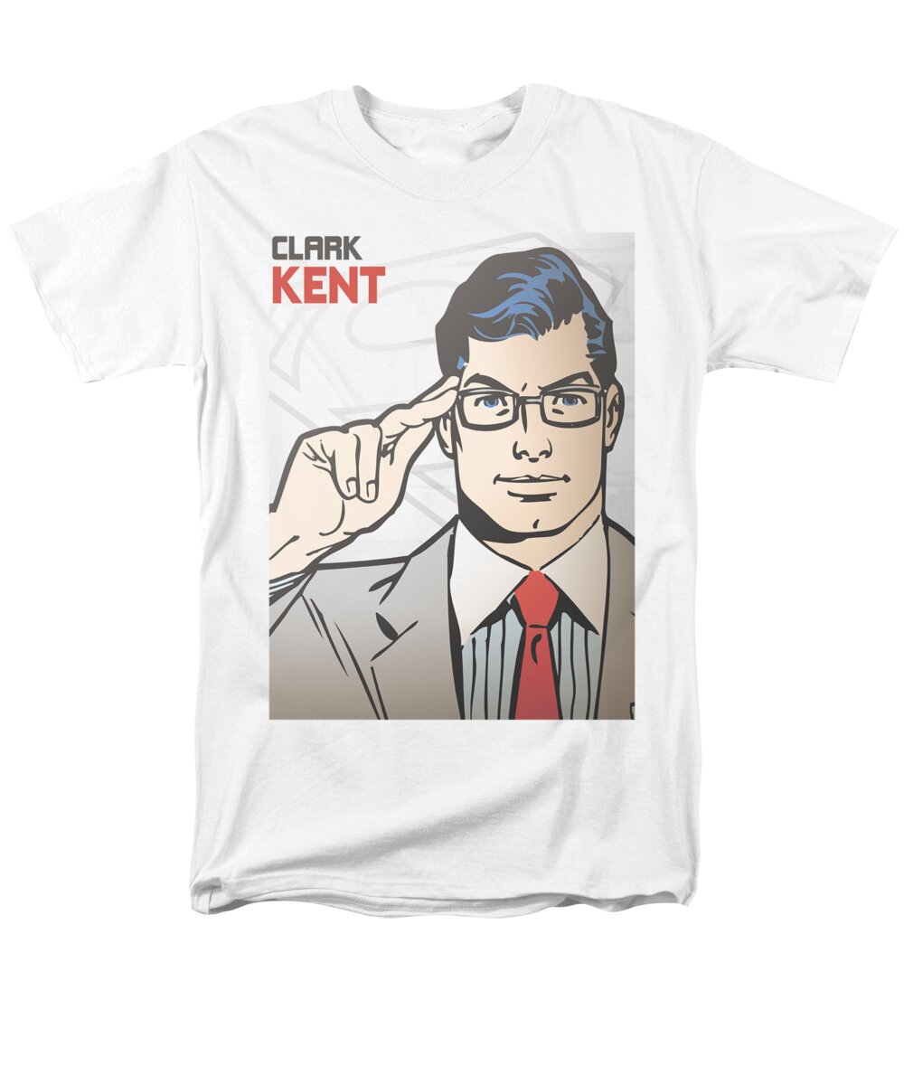 Superman Men's T-Shirt (Regular Fit) featuring the digital art Superman(dc) - Clark Kent Cover by Brand A