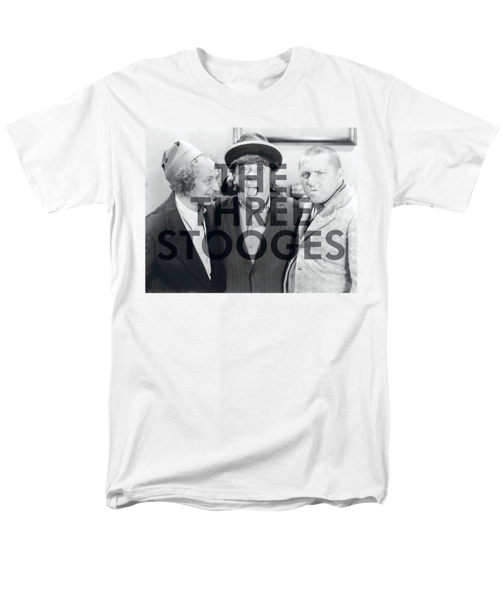  Men's T-Shirt (Regular Fit) featuring the digital art Three Stooges - Cutoff by Brand A