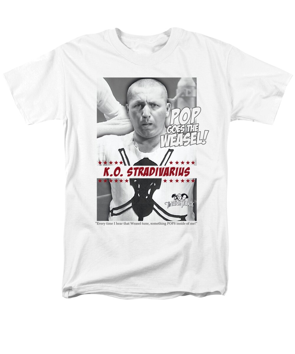  Men's T-Shirt (Regular Fit) featuring the digital art Three Stooges - Weasel by Brand A