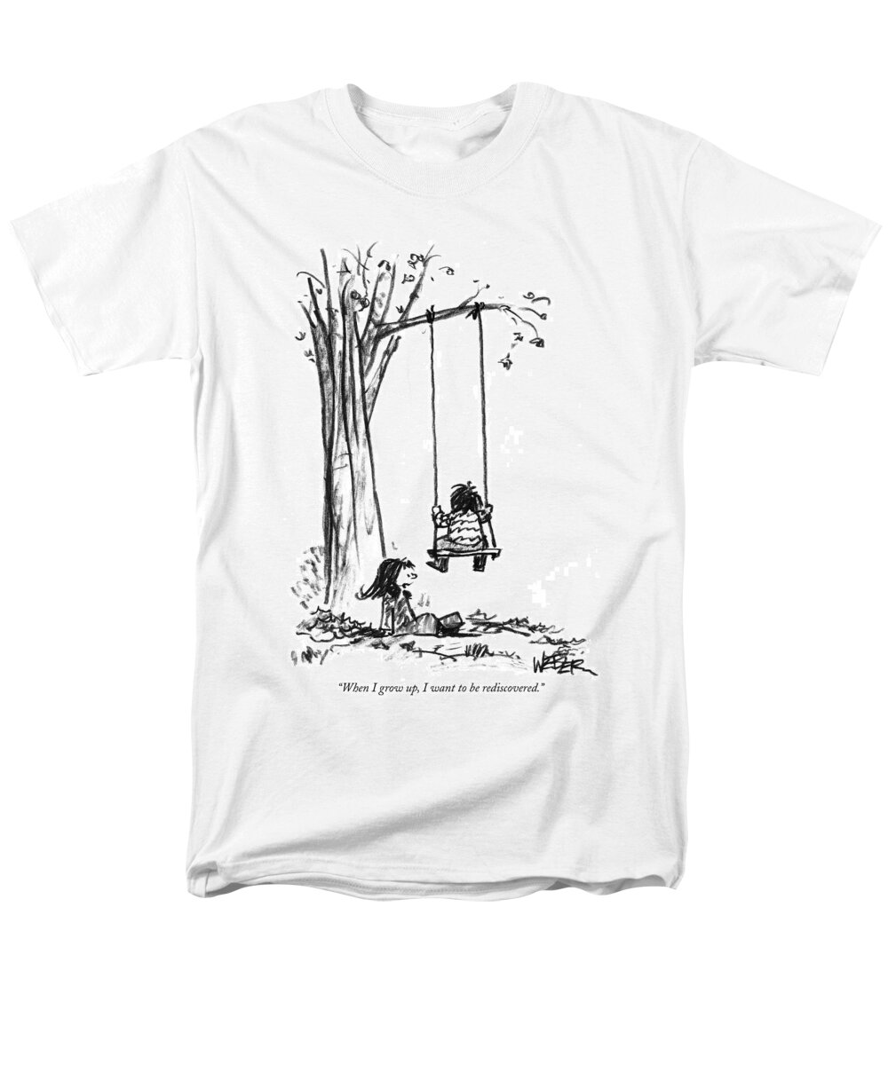 Discover Men's T-Shirt (Regular Fit) featuring the drawing When I Grow by Robert Weber