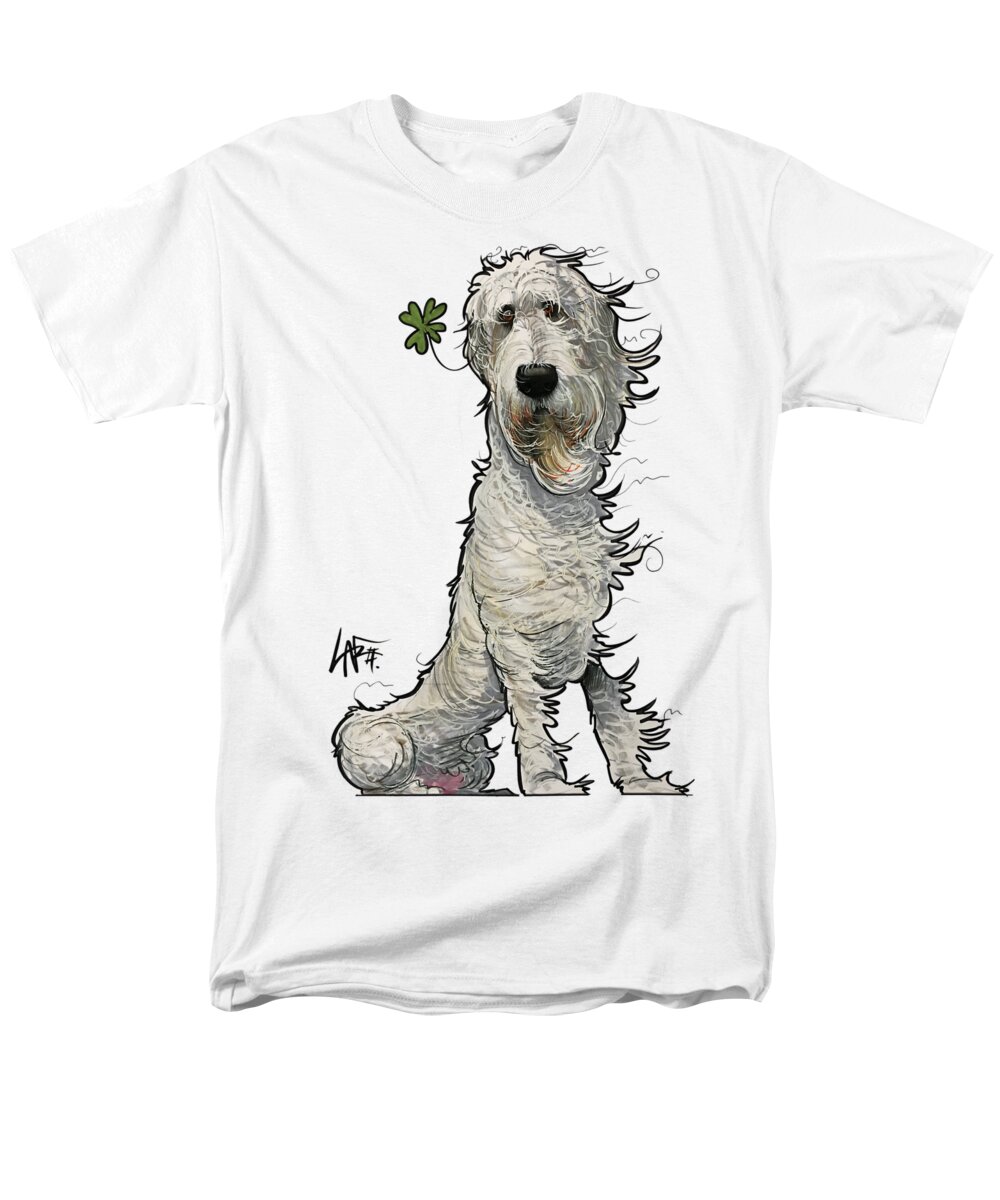 Ford Men's T-Shirt (Regular Fit) featuring the drawing Ford 3957 by Canine Caricatures By John LaFree