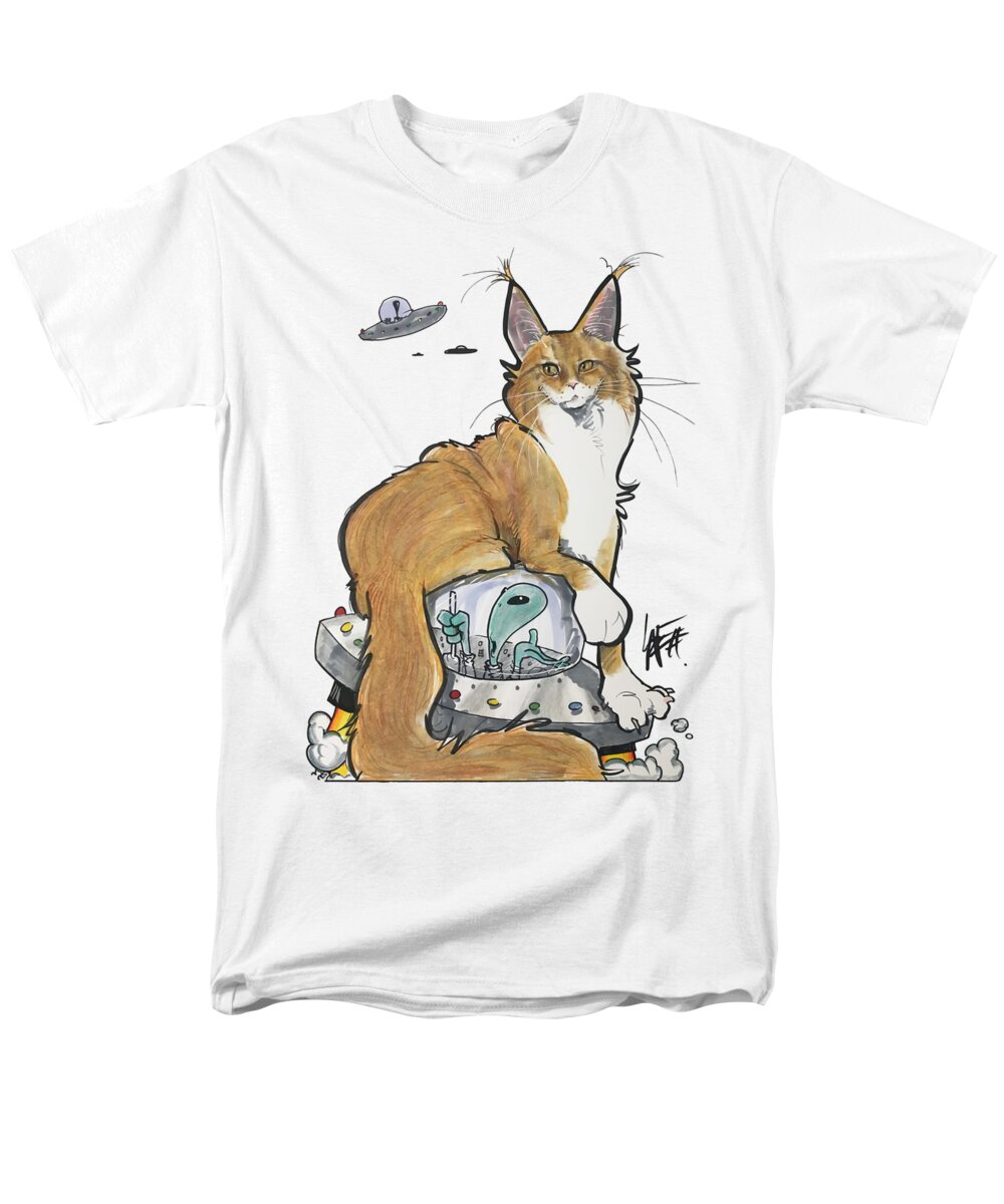 Ford Men's T-Shirt (Regular Fit) featuring the drawing Ford 4011 by John LaFree