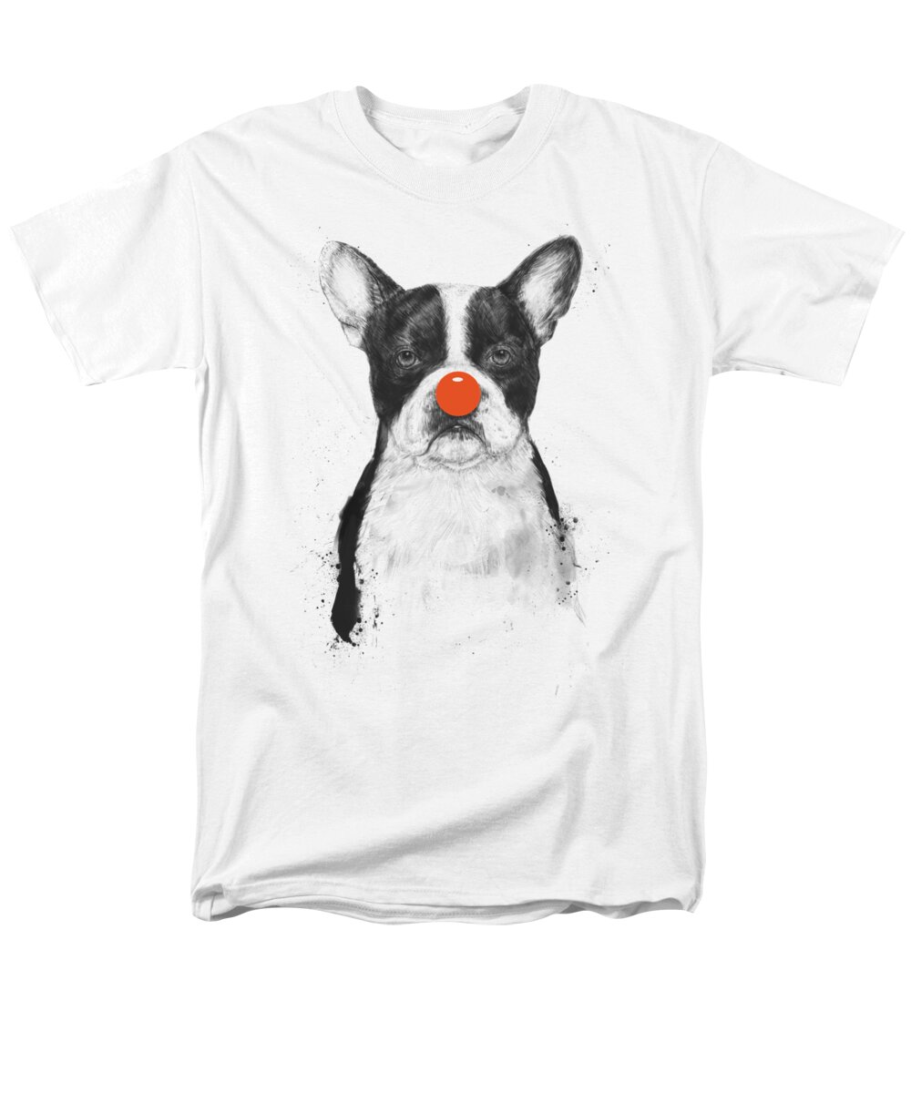 Dog Men's T-Shirt (Regular Fit) featuring the mixed media I'm not your clown by Balazs Solti